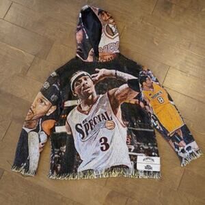 This Modern Rockstars  x BeSpecial Allen Iverson tapestry Oversized hoodie Small